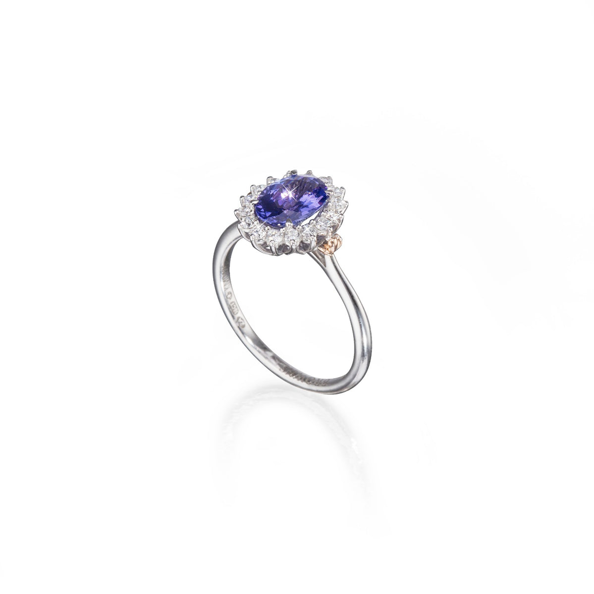Browns Royal Tanzanite 18ct White and Rose Gold Tanzanite and