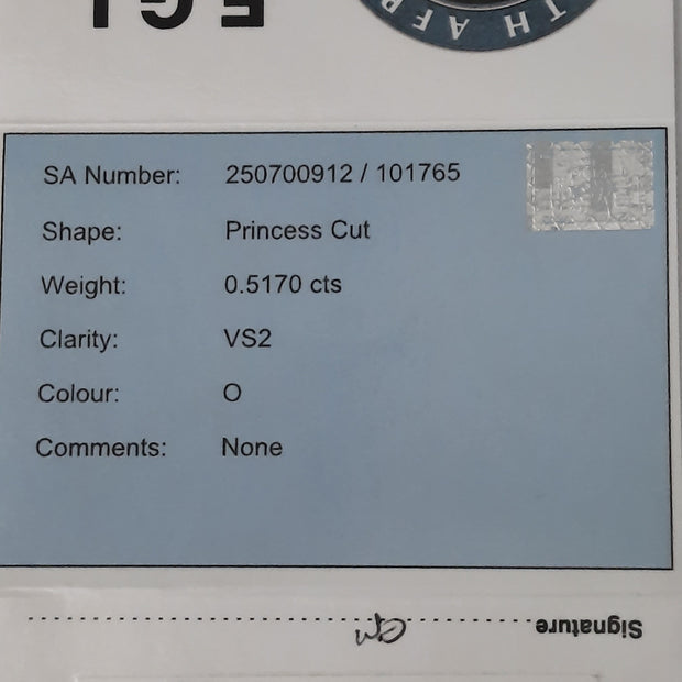 Rectangular Princess Cut Diamond
