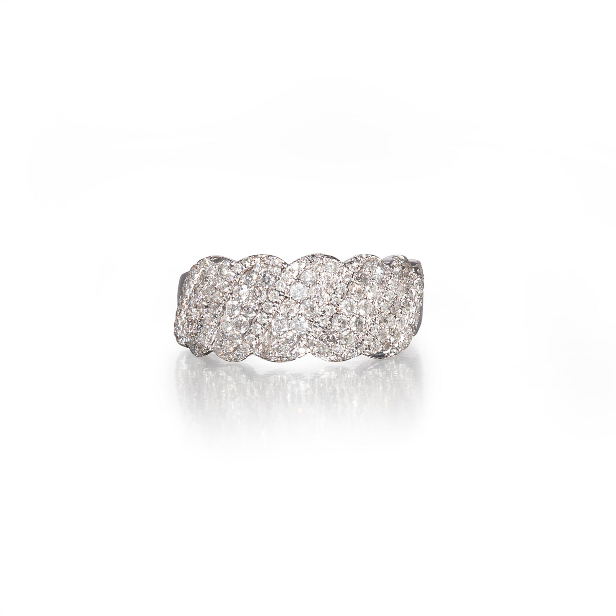 10ct white gold diamond dress ring, available in South Africa