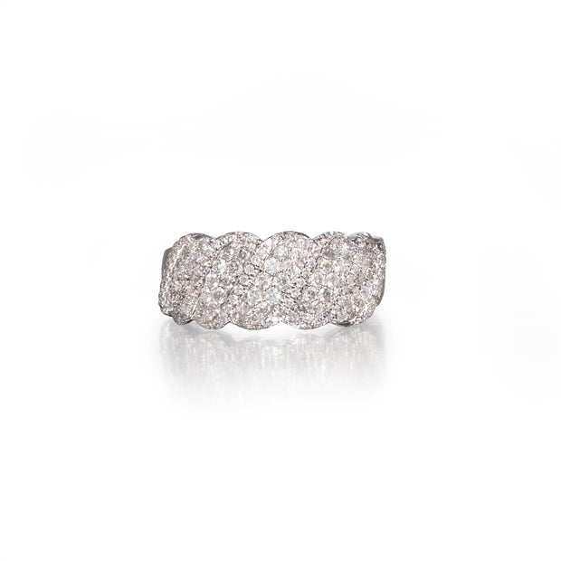 10ct white gold diamond dress ring, available in South Africa
