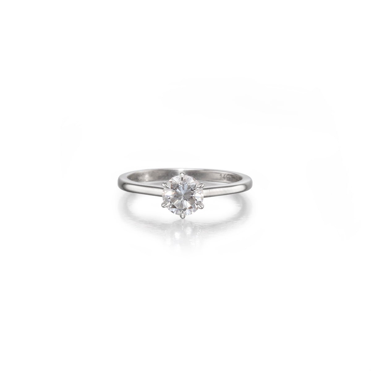 14ct white gold diamond solitaire ring South Africa EGL certified