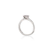 14ct White Gold Diamond Solitaire Ring side view