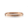 18ct Rose Gold Cartier Love Bracelet on white background