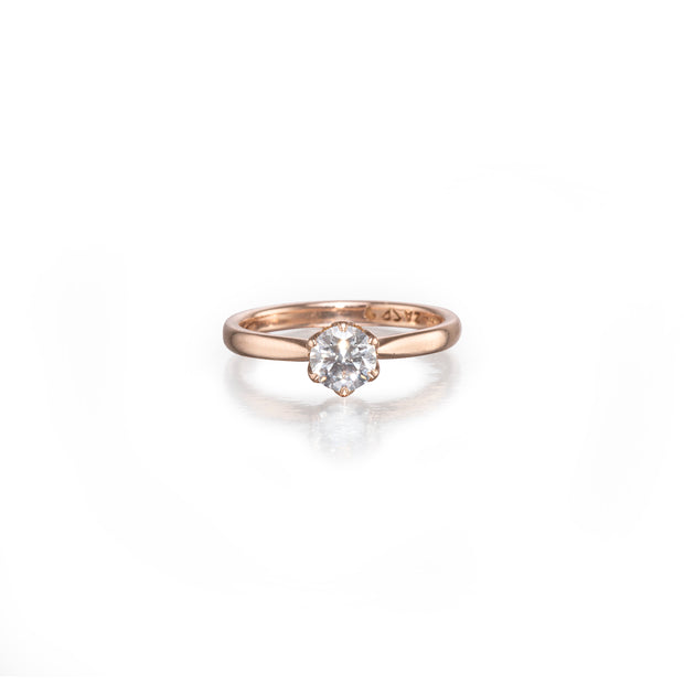 18ct rose gold diamond solitaire ring South Africa GIA certified