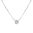 18ct white gold bezel set diamond necklace South Africa