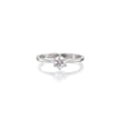 18ct white gold round brilliant cut diamond solitaire ring