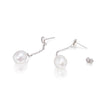 18ct White Gold Pearl Drop Earrings