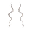 18ct White Gold Twisted Drop Earrings