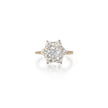 Diamond ring on a white background