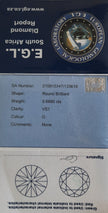 Round Brilliant Cut Diamond 0.6880cts. VS1 G