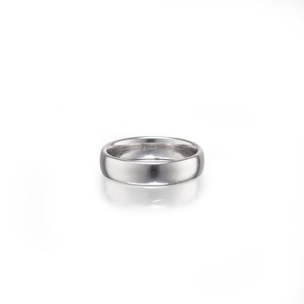 9ct White Gold Wedding Band South Africa, 5mm polished band