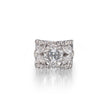 9ct white gold Diamond Cluster Ring South Africa, bezel set centre diamond
