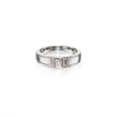 9ct White Gold Diamond Ring on white background