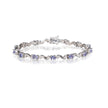 9ct white gold tanzanite and diamond bracelet, available in South Africa