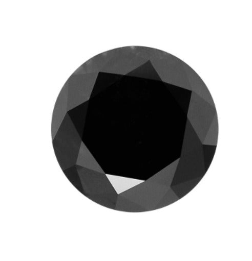 Black Round Brilliant Cut Diamond. 1.2000cts