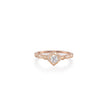 Browns 18ct Rose Gold Vintage- Inspired engagement Ring