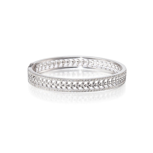 Browns 18ct white gold chorus diamond bangle pre-owned