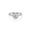 Pre-owned Browns 18ct white gold diamond halo ring, available in South Africa