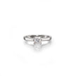 Browns 18ct White Gold Princess Diamond Solitaire Ring front view