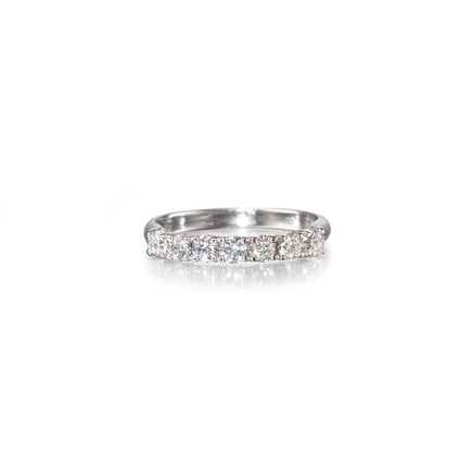 Browns 18ct White Gold Protea 7 Stone Eternity Band