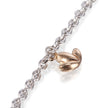 Browns Diamond Guardian Angel Halo Necklace set in 18ct Two Tone Gold Flower close up on white background