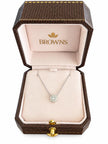 Browns Diamond Guardian Angel Halo Necklace set in 18ct Two Tone Gold in Browns box