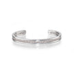 Bzero 18ct White Gold BVLGARI Open Bangle