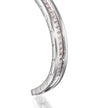 Bzero 18ct White Gold BVLGARI Open Bangle close up