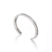Bzero 18ct White Gold BVLGARI Open Bangle side view