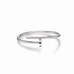 White gold bracelet on a white background