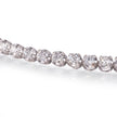 Diamond bracelet on a white background