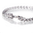 Handmade 18ct White Gold Diamond Tennis Bracelet clasp view