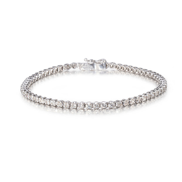 18ct white gold diamond tennis bracelet South Africa