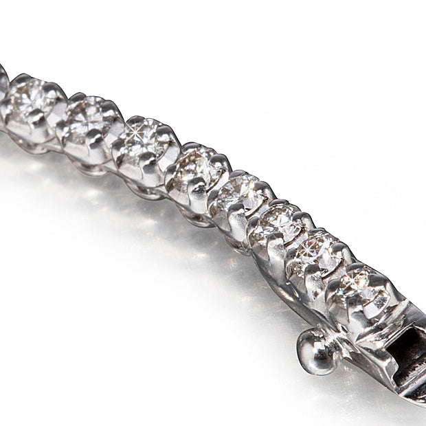18ct White Gold Diamond Tennis Bracelet