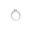 18ct White Gold Vintage Style  Double Claw Diamond Ring