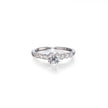 18ct White Gold Vintage Style  Double Claw Diamond Ring