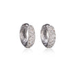 18ct White Gold Diamond Pavé Huggie Earrings