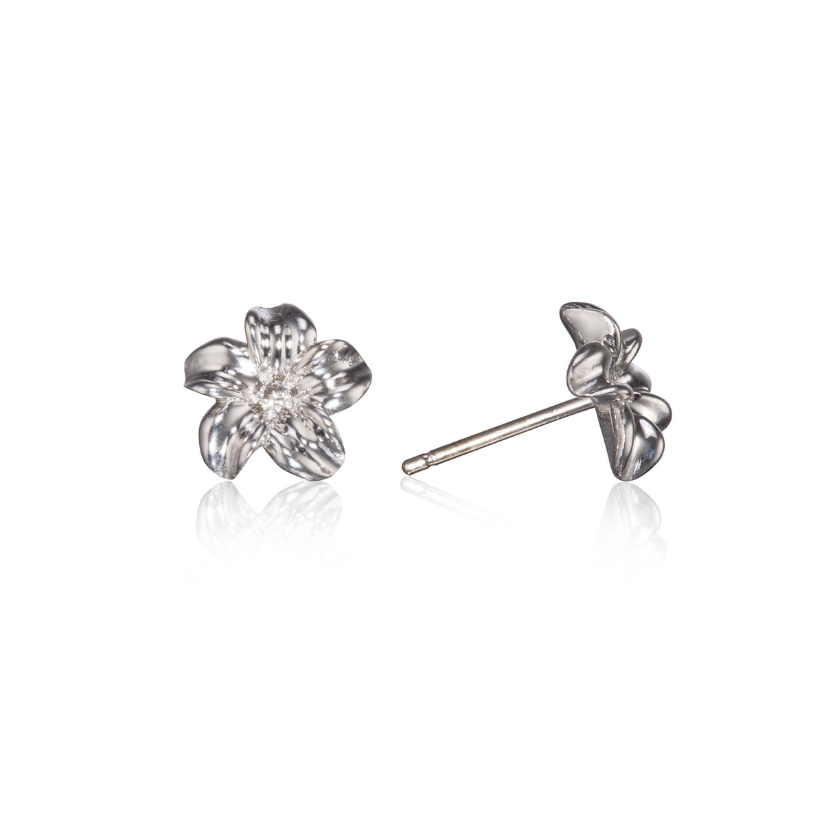 Jack Friedman 18ct White Gold Frangipane Earrings