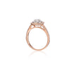 14ct Rose and White Gold Two Tone Double Halo Ring