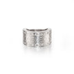 Jenna Clifford 9ct White Gold Milgrain and Floral Filigree Pattern Diamond Ring