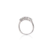 18ct White Gold Prong-Set Curved Basket Ring
