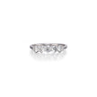 18ct White Gold Prong-Set Curved Basket Ring