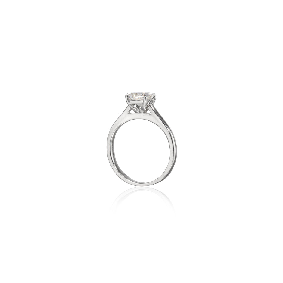 Browns Platinum Classic Claw set Princess Cut Diamond Ring