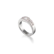 18ct White Gold Baguette and Princess Cut Diamond Cluster Ring