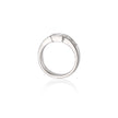 18ct White Gold Baguette and Princess Cut Diamond Cluster Ring