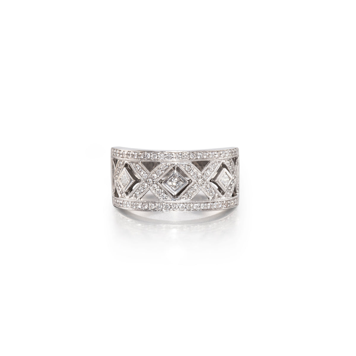 Browns 18ct White Gold Diamond Dress Ring