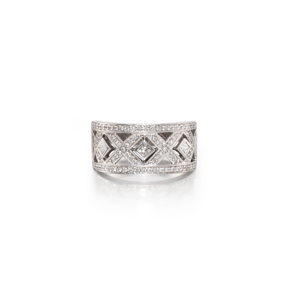 Browns 18ct White Gold Diamond Dress Ring