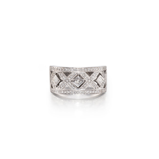 Browns 18ct White Gold Diamond Dress Ring
