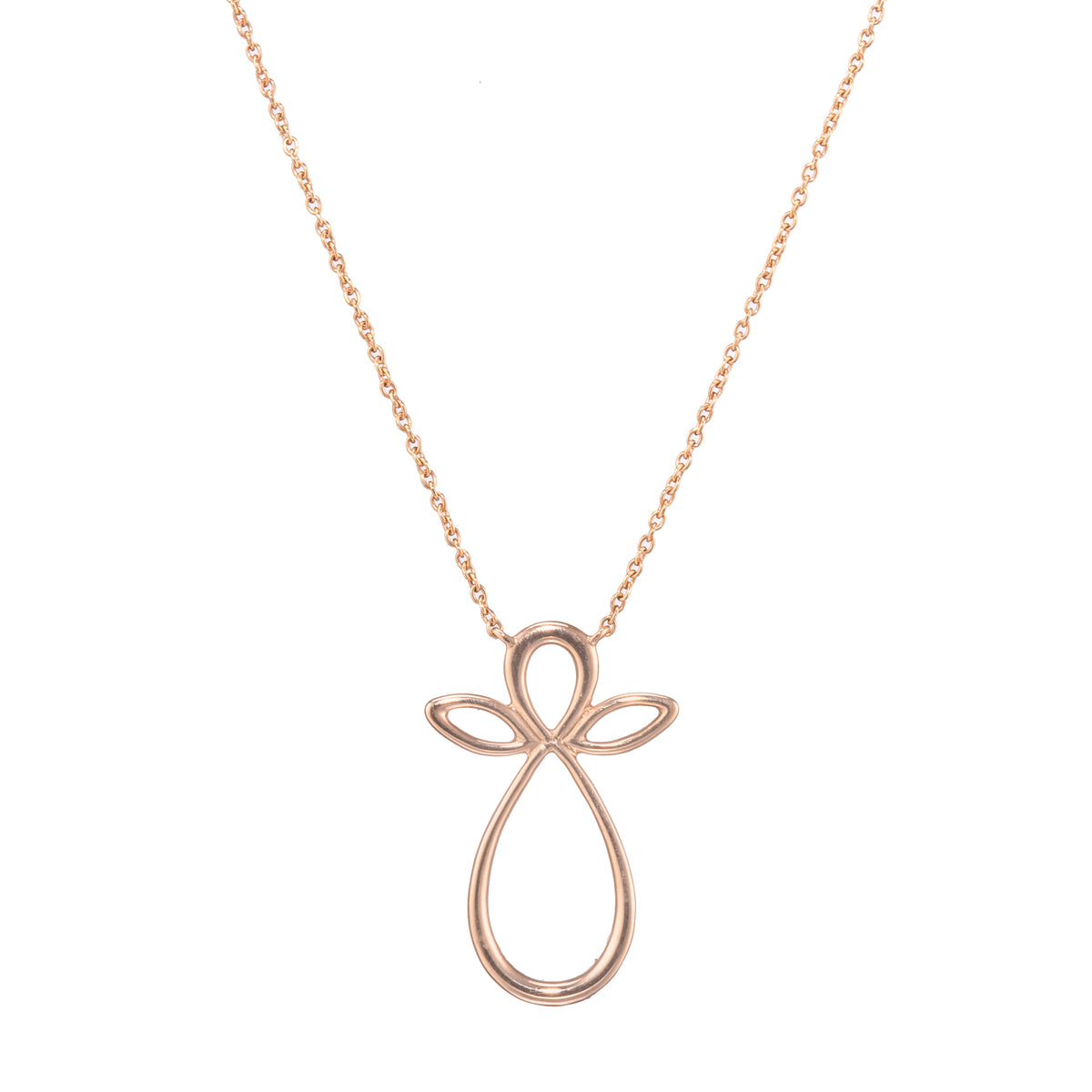 Browns 18ct Rose Gold Angel Necklace