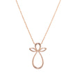 Browns 18ct Rose Gold Angel Necklace